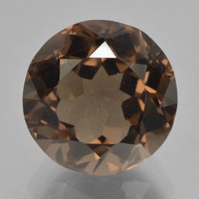 Marrón nogal Cuarzo Ahumado Gema - 5.7ct Faceta Redonda (ID: 464016)