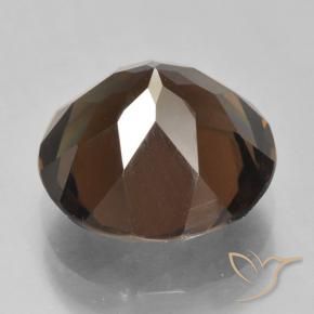 Smoky Quartz Gemstone in 12 mm (calibrated) Size for Sale, Smoky Quartz Stone in Reddish Brown Color