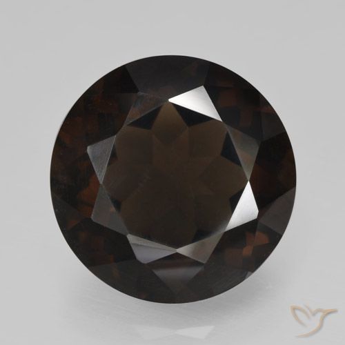 11.84ct Natural Chocolate Brown Smoky Quartz, Round, VVS