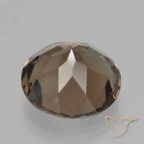 Smoky Quartz Gemstone in 15 mm (calibrated) Size for Sale, Smoky Quartz Stone in Chocolate Brown Color