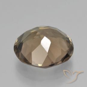 Smoky Quartz Gemstone in 13 mm (calibrated) Size for Sale, Smoky Quartz Stone in Light Mocha Color