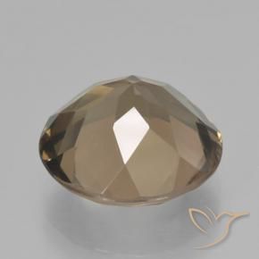 Smoky Quartz Gemstone in 13 mm (calibrated) Size for Sale, Smoky Quartz Stone in Medium-Light Brown Color