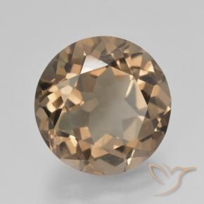10.48 ct Brown Smoky Quartz Stone, Natural Smoky Quartz in Round Facet Shape for Sale