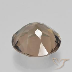 Smoky Quartz Gemstone in 15 mm (calibrated) Size for Sale, Smoky Quartz Stone in Medium-Light Brown Color