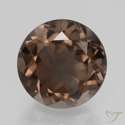 4.18ct Natural Warm Brown Smoky Quartz, Round, VS