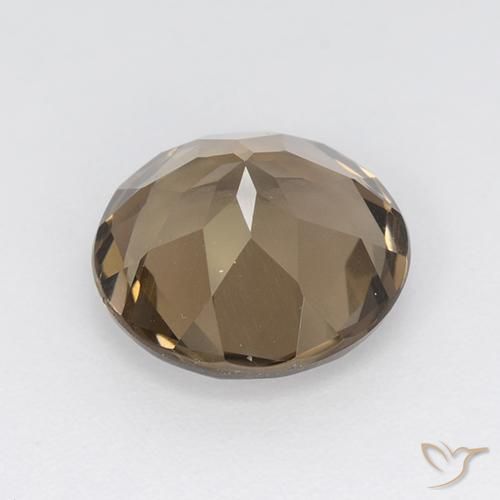 Smoky Quartz Gemstone in 11 mm (calibrated) Size for Sale, Smoky Quartz Stone in Warm Brown Color