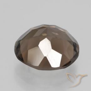 Smoky Quartz Gemstone in 11 mm (calibrated) Size for Sale, Smoky Quartz Stone in Medium-Dark Brown Color