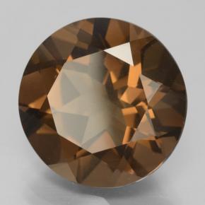 8.47 ct Brown Smoky Quartz Stone, Natural Smoky Quartz in Round Facet Shape for Sale