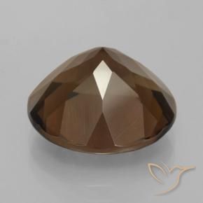 Smoky Quartz Gemstone in 14 mm (calibrated) Size for Sale, Smoky Quartz Stone in Medium Brown Color