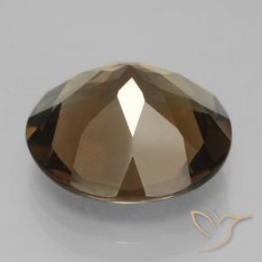 Smoky Quartz Gemstone in 15 mm (calibrated) Size for Sale, Smoky Quartz Stone in Brown Color