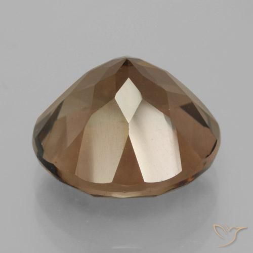 Smoky Quartz Gemstone in 13 mm (calibrated) Size for Sale, Smoky Quartz Stone in Medium Brown Color