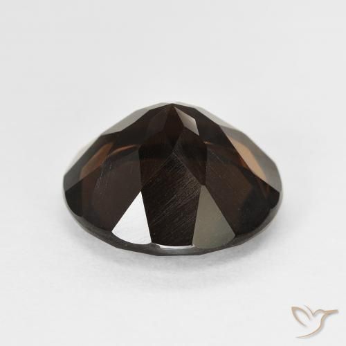 Smoky Quartz Gemstone in 13 mm (calibrated) Size for Sale, Smoky Quartz Stone in Reddish Brown Color