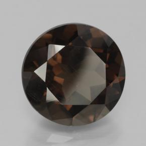 5.87 ct Brown Smoky Quartz Stone, Natural Smoky Quartz in Round Facet Shape for Sale