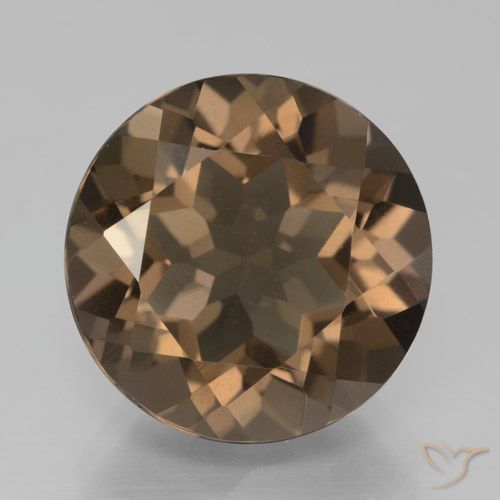 9.07ct Natural Chocolate Brown Smoky Quartz, Round, VVS-VS