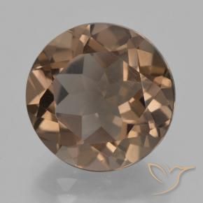 7.07 ct Brown Smoky Quartz Stone, Natural Smoky Quartz in Round Facet Shape for Sale