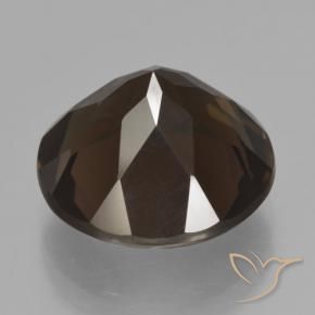 Smoky Quartz Gemstone in 14 mm (calibrated) Size for Sale, Smoky Quartz Stone in Deep Brown Color