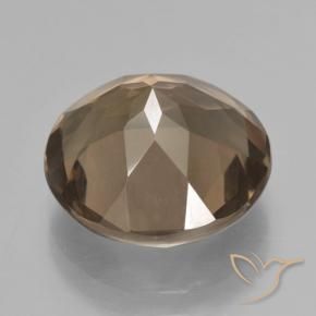 Smoky Quartz Gemstone in 13 mm (calibrated) Size for Sale, Smoky Quartz Stone in Light Earthy Brown Color