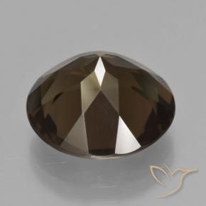 Smoky Quartz Gemstone in 14 mm (calibrated) Size for Sale, Smoky Quartz Stone in Dark Brown Color