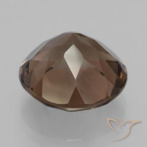 Smoky Quartz Gemstone in 13 mm (calibrated) Size for Sale, Smoky Quartz Stone in Hickory Brown Color