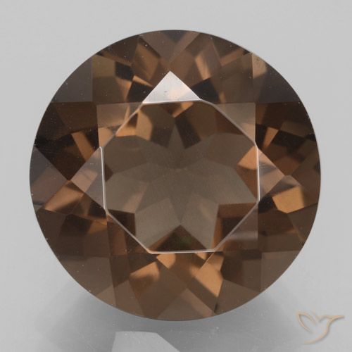 8.95ct Natural Hickory Brown Smoky Quartz, Round, VS