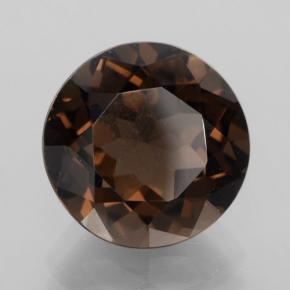 4.83 ct Brown Smoky Quartz Stone, Natural Smoky Quartz in Round Facet Shape for Sale