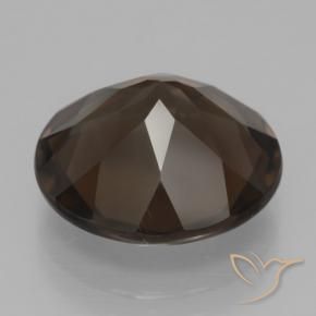 Smoky Quartz Gemstone in 14 mm (calibrated) Size for Sale, Smoky Quartz Stone in Umber Brown Color