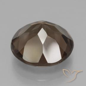 Smoky Quartz Gemstone in 13 mm (calibrated) Size for Sale, Smoky Quartz Stone in Medium-Dark Brown Color