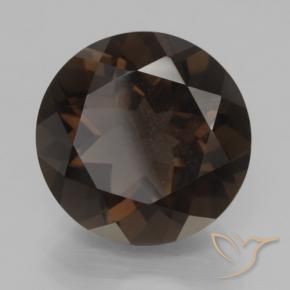 8.32 ct Brown Smoky Quartz Stone, Natural Smoky Quartz in Round Facet Shape for Sale