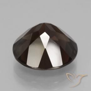 Smoky Quartz Gemstone in 14 mm (calibrated) Size for Sale, Smoky Quartz Stone in Deep Chocolate Brown Color