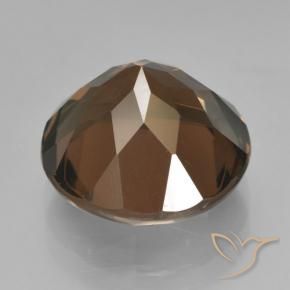 Smoky Quartz Gemstone in 13 mm (calibrated) Size for Sale, Smoky Quartz Stone in Medium Brown Color