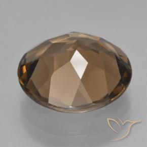Smoky Quartz Gemstone in 14 mm (calibrated) Size for Sale, Smoky Quartz Stone in Warm Brown Color