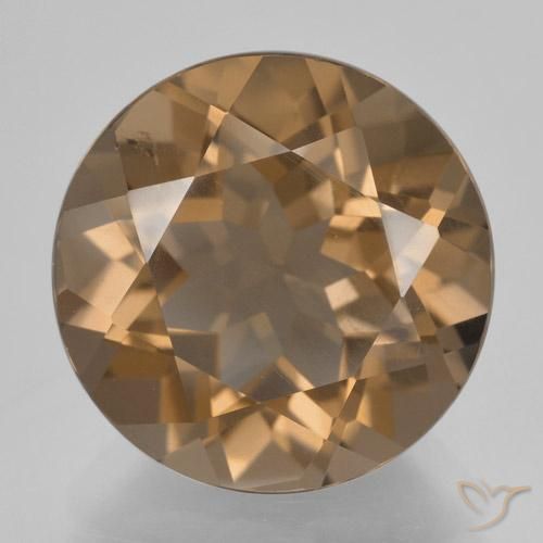 8.72ct Natural Light Brown Smoky Quartz, Round, VS