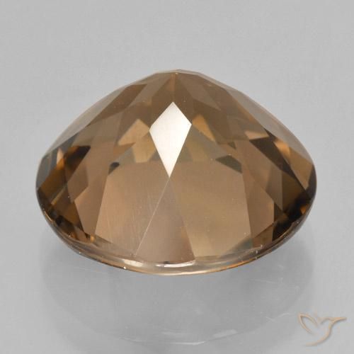 Smoky Quartz Gemstone in 14 mm (calibrated) Size for Sale, Smoky Quartz Stone in Light Brown Color