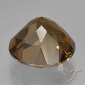 Smoky Quartz Gemstone in 14 mm (calibrated) Size for Sale, Smoky Quartz Stone in Medium Brown Color