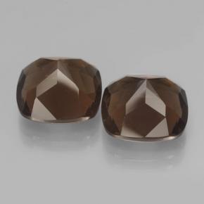 Smoky Quartz Gemstones in 12 x 12 mm Size for Sale, Smoky Quartz Stones in Brown Color