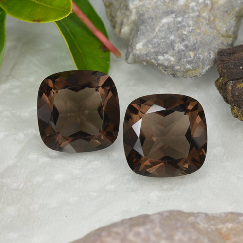 Medium Brown Smoky Quartz Gem - 6.6ct Cushion-Cut (ID: 466258)