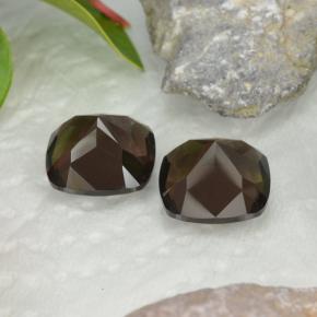 Smoky Quartz Gemstones in 12 x 12 mm (calibrated) Size for Sale, Smoky Quartz Stones in Medium Brown Color