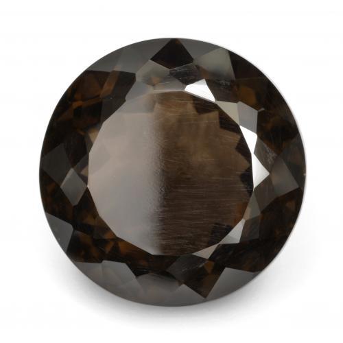 26.23 ct Brown Smoky Quartz Stone, Natural Smoky Quartz in Round Facet Shape for Sale