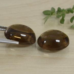 Smoky Quartz Gemstones in 11 x 9 mm (calibrated) Size for Sale, Smoky Quartz Stones in Brown Color