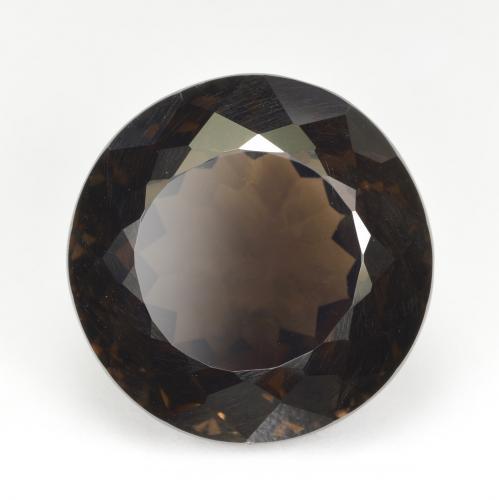 23.12 ct Brown Smoky Quartz Stone, Natural Smoky Quartz in Round Facet Shape for Sale