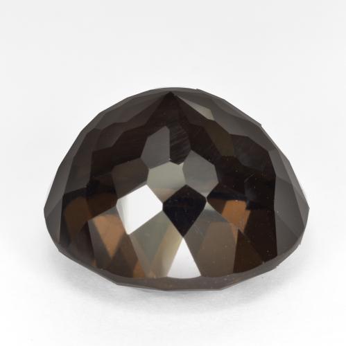Smoky Quartz Gemstone in 17.8 mm Size for Sale, Smoky Quartz Stone in Medium Brown Color