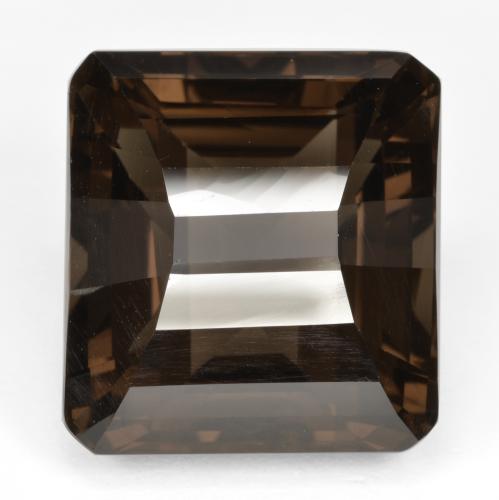Marrón oscuro Cuarzo Ahumado Gema - 31.2ct Corte octagonal (ID: 473299)