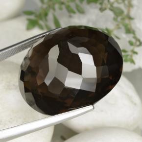 Smoky Quartz Gemstone in 26.3 x 22.9 mm Size for Sale, Smoky Quartz Stone in Brown Color