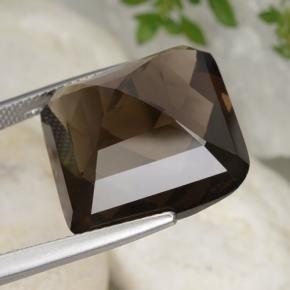 Smoky Quartz Gemstone in 18 x 18 mm (calibrated) Size for Sale, Smoky Quartz Stone in Reddish Brown Color