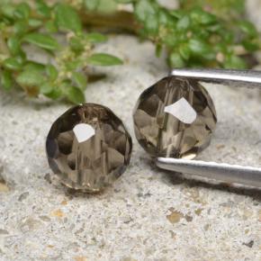 2.7ct Drilled Faceted Sphere Brown Smoky Quartz for sale thumb image of 2.7ct Drilled Faceted Sphere Brown Smoky Quartz (ID: 479024)
