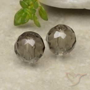 2.91 ctw Brown Smoky Quartz Stones, Natural Smoky Quartz in Drilled Faceted Sphere Shape for Sale