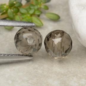 1.4ct Drilled Faceted Sphere Brown Smoky Quartz Gem for sale 1.4ct Drilled Faceted Sphere Brown Smoky Quartz Gem (ID: 479036)