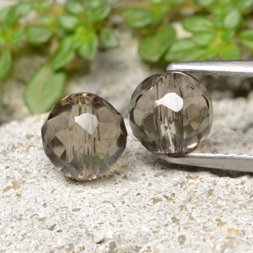 Hickory Brown Smoky Quartz Gem - 1.4ct Drilled Faceted Sphere (ID: 479142)