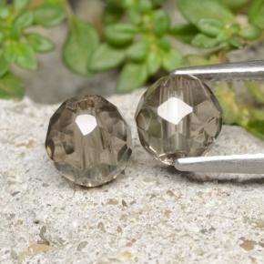 1.4ct Drilled Faceted Sphere Brown Smoky Quartz for sale thumb image of 1.4ct Drilled Faceted Sphere Brown Smoky Quartz (ID: 479144)
