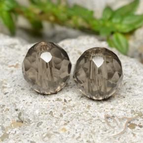 2.80 ctw Brown Smoky Quartz Stones, Natural Smoky Quartz in Drilled Faceted Sphere Shape for Sale